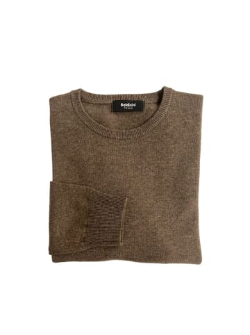 Braun Kaschmir Herren Pullover