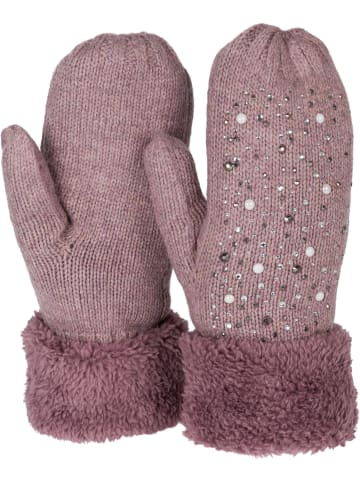Strick Fäustlinge in Mauve