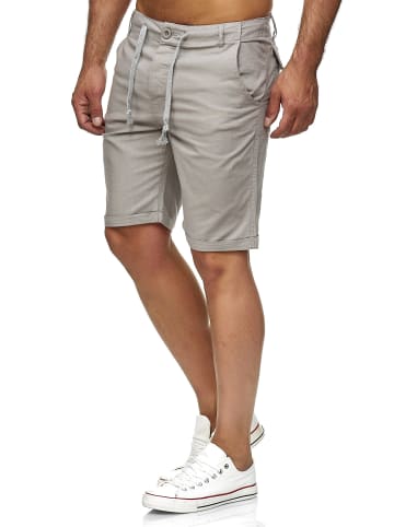 Shorts Baumwollhose in hellgrau