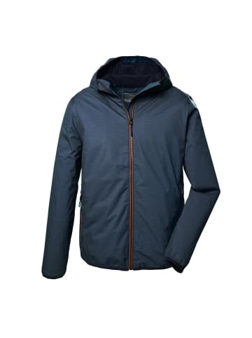Funktionsjacke mit Kapuze in blau