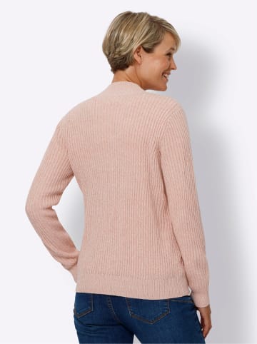 Strickjacke in rosenquarz-meliert