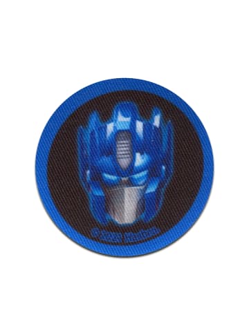 Transformers Optimus Prime ButtonApplikation Bügelbild inBlau