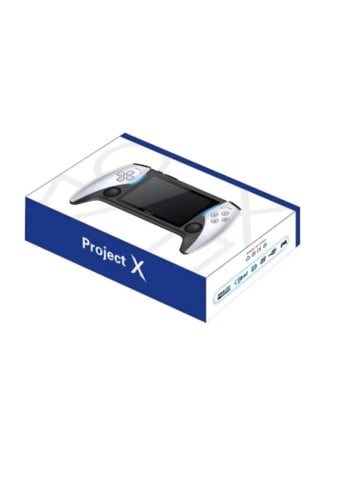 Projekt X Spielkonsole 128 GB, 4,3 Zoll mit mehr als 20000 Spielen in Silber