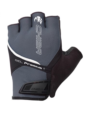 Handschuh Gel Premium kurz grau blau L/9