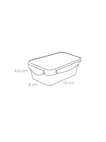 Dose FRESHBOX 0.2 l, rechteckig in transparent