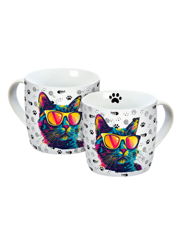 Tasse Cool Cat in Weiß - 300ml