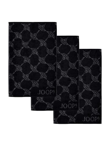Gästetuch 3er Pack in Schwarz Cornflower