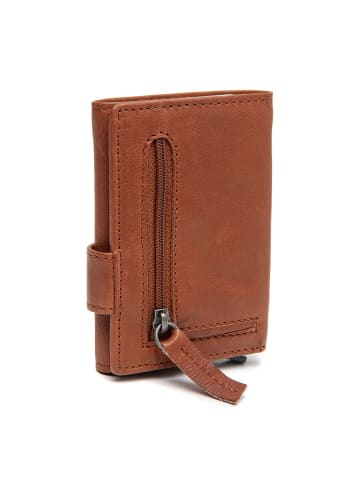 Nivala Geldbörse RFID Schutz Leder 7.5 cm cognac