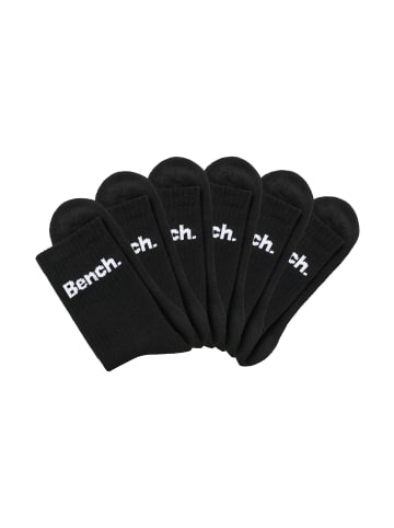 Tennissocken in 6x schwarz