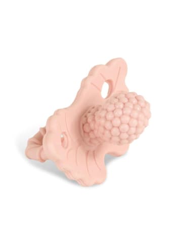 Beißring für zahnende Babys aus Silikon Himbeere 3M+ in Rosa