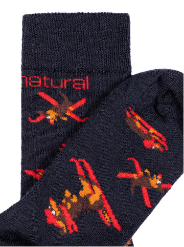 KIDS DACHSHUND SOCKS 2-PACK in blau