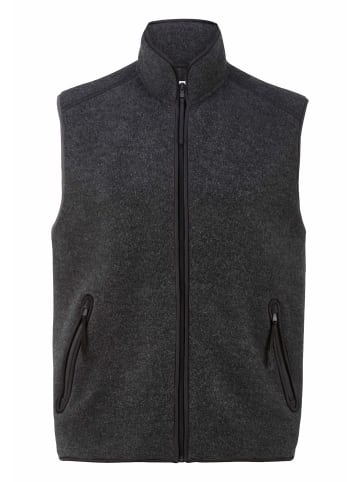 Wollfleece Weste in anthrazit