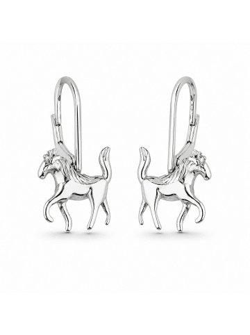 Silber-Ohrringe Pferd 1,0 cm x 1,0 cm