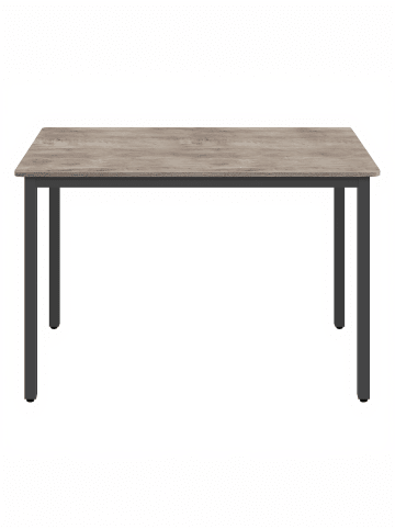 Esstisch Barnet in Greige-Schwarz - (B)110 x (H)77 x (T)70 cm