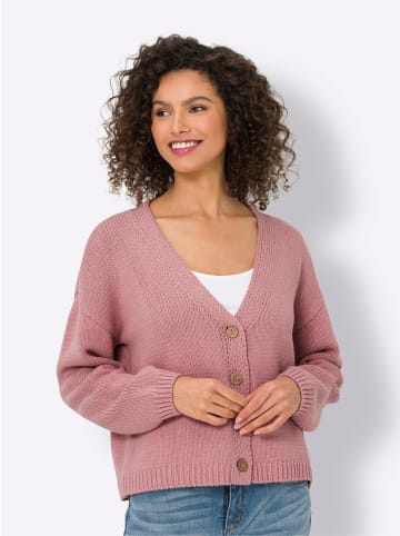 Strickjacke in rosé