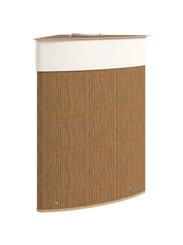 Wäschekorb in Braun 35L x 35B x 60H cm