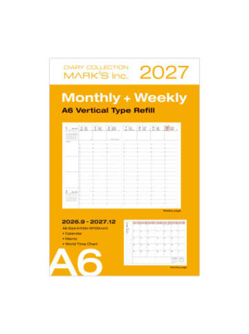 Kalender - Mark's Refill, 2026/2027 Diary A6