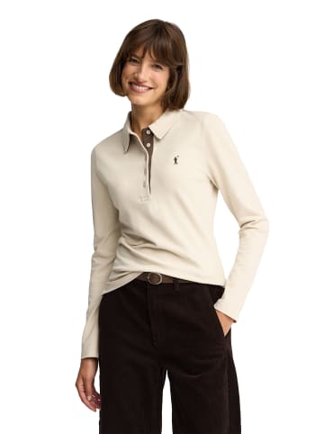 Poloshirt WOMAN RIGBY GO PRAT POLO IO LONG SLEEVE SLIM FIT in Beige