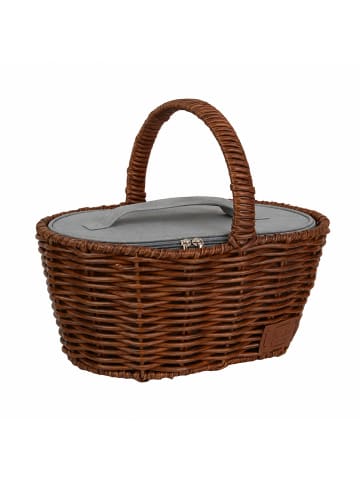 Einkaufskorb inklusive im Rattan-Look für Kinder in Braun