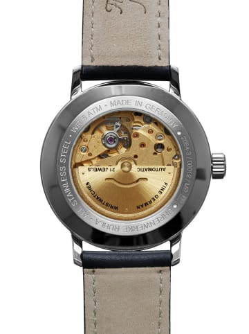 Herren-Armbanduhr Automatik Blau