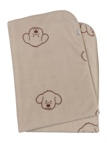 Babydecke Plüsch BAUERNHOF in beige