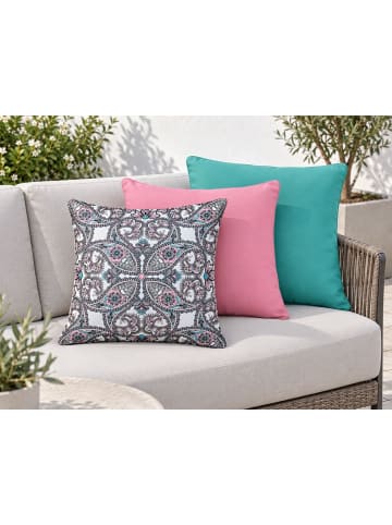 3er-Set Gartenkissen TIDE in Bunt/Rosa/Violett