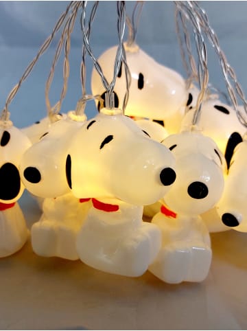 Peanuts Snoopy LED Lichterkette 2m 10 LEDs warmweiß batterie innen in weiß