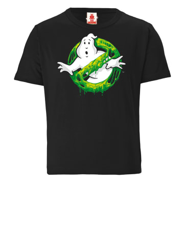 T-Shirt Ghostbusters – Slime Logo in schwarz