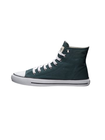 Canvas Sneaker White Cap Hi Cut in Fir Tree Green P | Just White