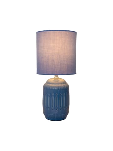 Tischleuchte "ERIDA" in hellblau - (L)13.5 cm x (B)13.5 cm x (H)30 cm