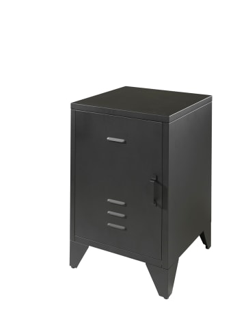NACHTKOMMODE Kay 40x40x60 Industrial Design aus Metall Schwarz