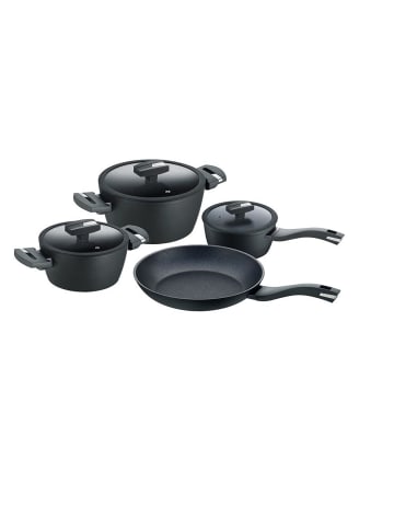 Kochtopfset 4-teilig  cm, Aluminium - Balance® Induction Enduro in schwarz