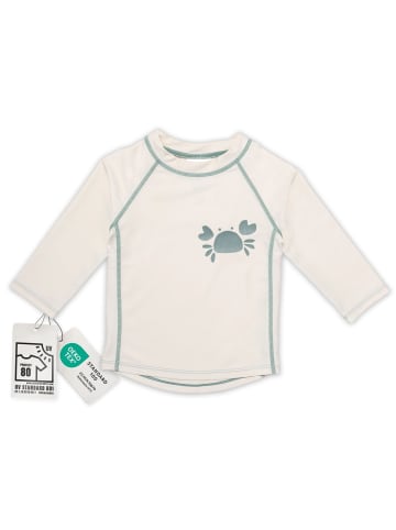 Bade-Shirt mit UV-Schutz - Krabbe in weiss,motiv