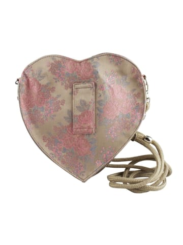 Dirndltasche Rosalie in gold, rosa