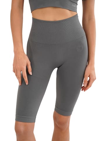 High Waist Radler-Shorts in Grau
