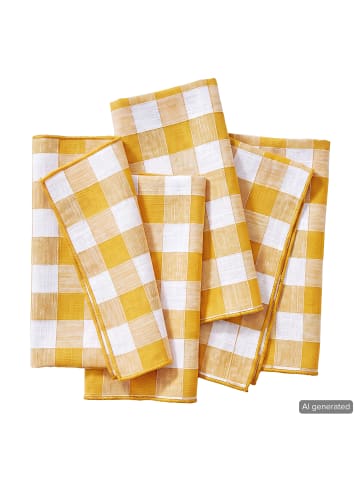 Butlers Serviette MEDLEY 4er-Set in Gelb