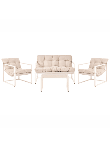 4-tlg Sitzgruppe GARDA in Beige