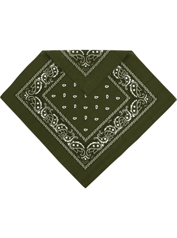 3 Bandana Kopftuch in Oliv/Schwarz