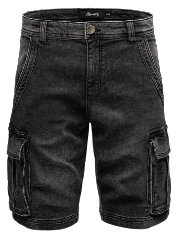 Jeansshorts JAXON in Schwarz