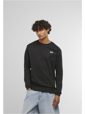 Pullover "Nyc Wording Emb Light Crew Sweatshirt" in Schwarz