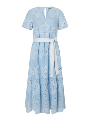 feminines Maxikleid, Volant in colour contrast lace