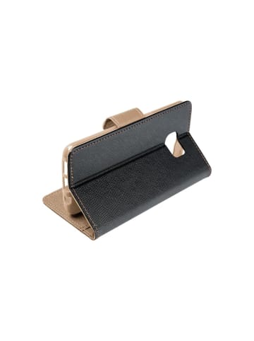 Buch Tasche "Fancy" kompatibel mit Xiaomi Redmi 14c Hülle in Schwarz
