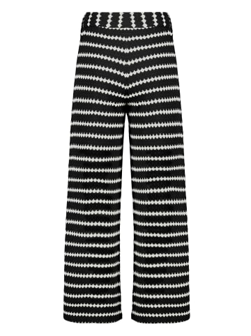 Schlupfhose gerader Schnitt in Black/Cream