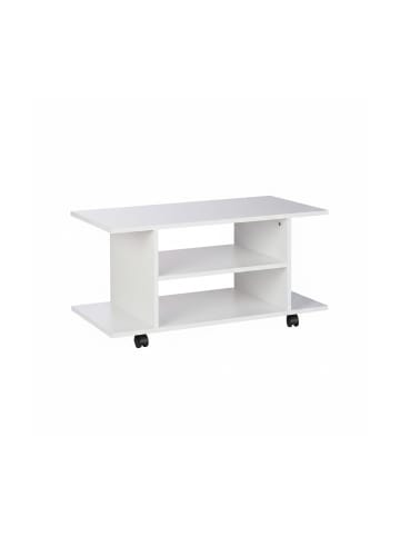TV Board in Weiß - (B)80 x (H)40 x (T)40 cm