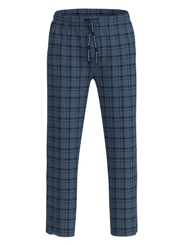 Pyjamahose Denver in blau-mittel-Karo