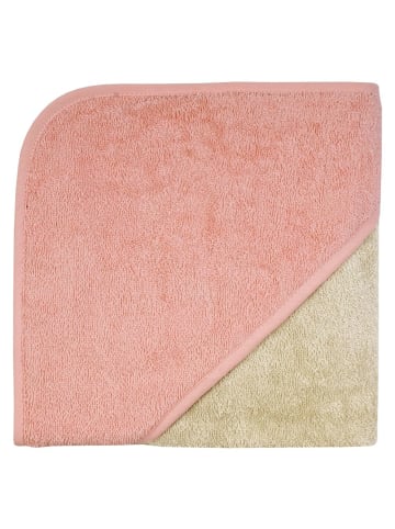 Kapuzenbadetuch 80 x 80 cm - Greige in rosa,beige