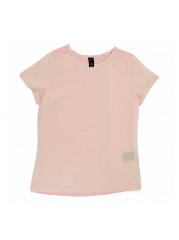 Bluse Damen Shirt Woven Bluse Materialmix in Lila
