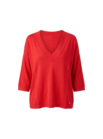 Rot Viskose Damen Pullover