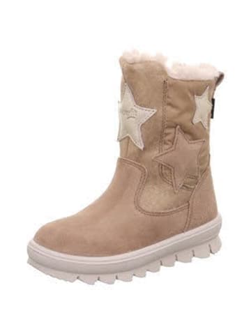 Stiefel Kinder Stiefelette Leder \ FLAVIA in Beige