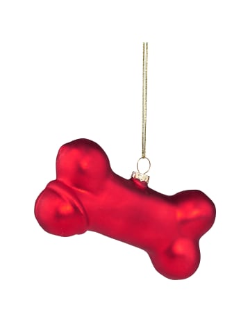 Butlers Baumanhänger HANG ON WOOF Knochen in Rot